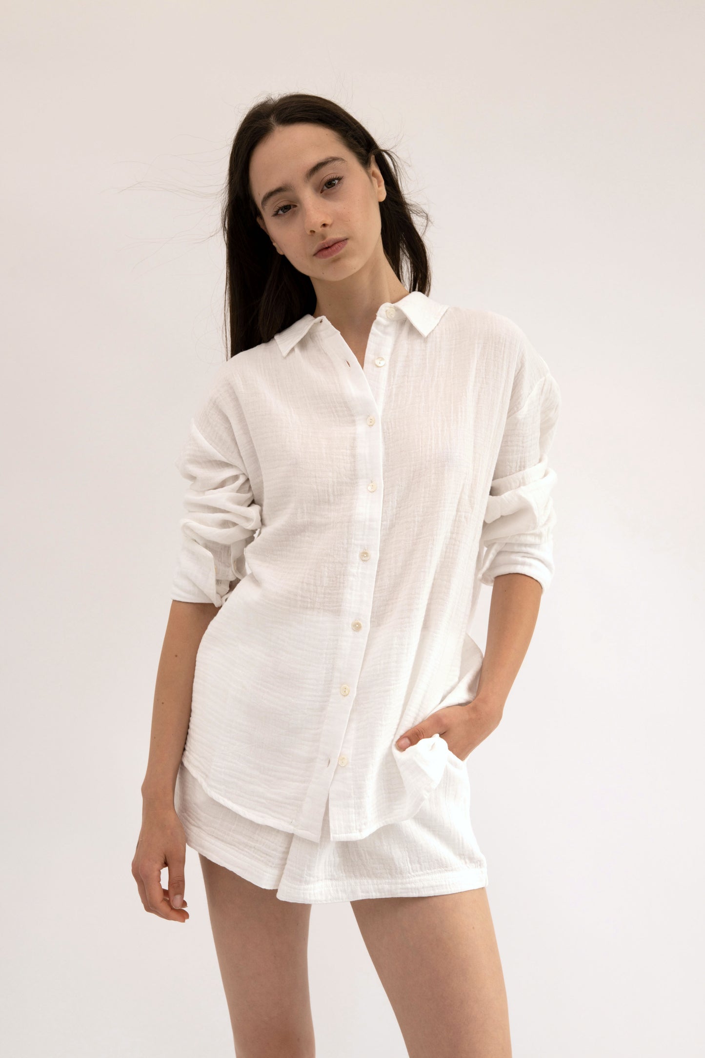 MAUI - WHITE- long sleeve