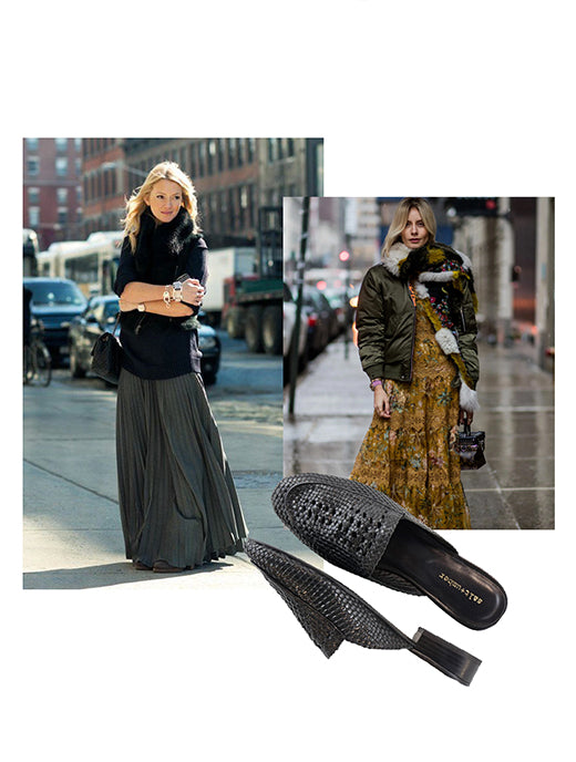 How To Wear Mules in the Winter