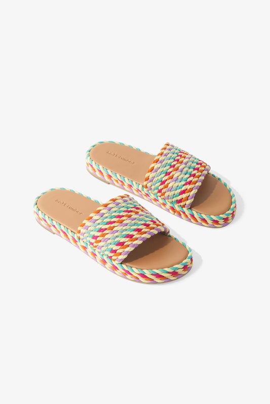 Viva Platform Vegan Rope Slides in Tutti Fruitti