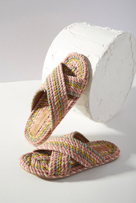 Saraya Vegan Rope Slides in Miami Multi
