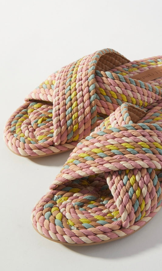 Saraya Vegan Rope Slides in Miami Multi