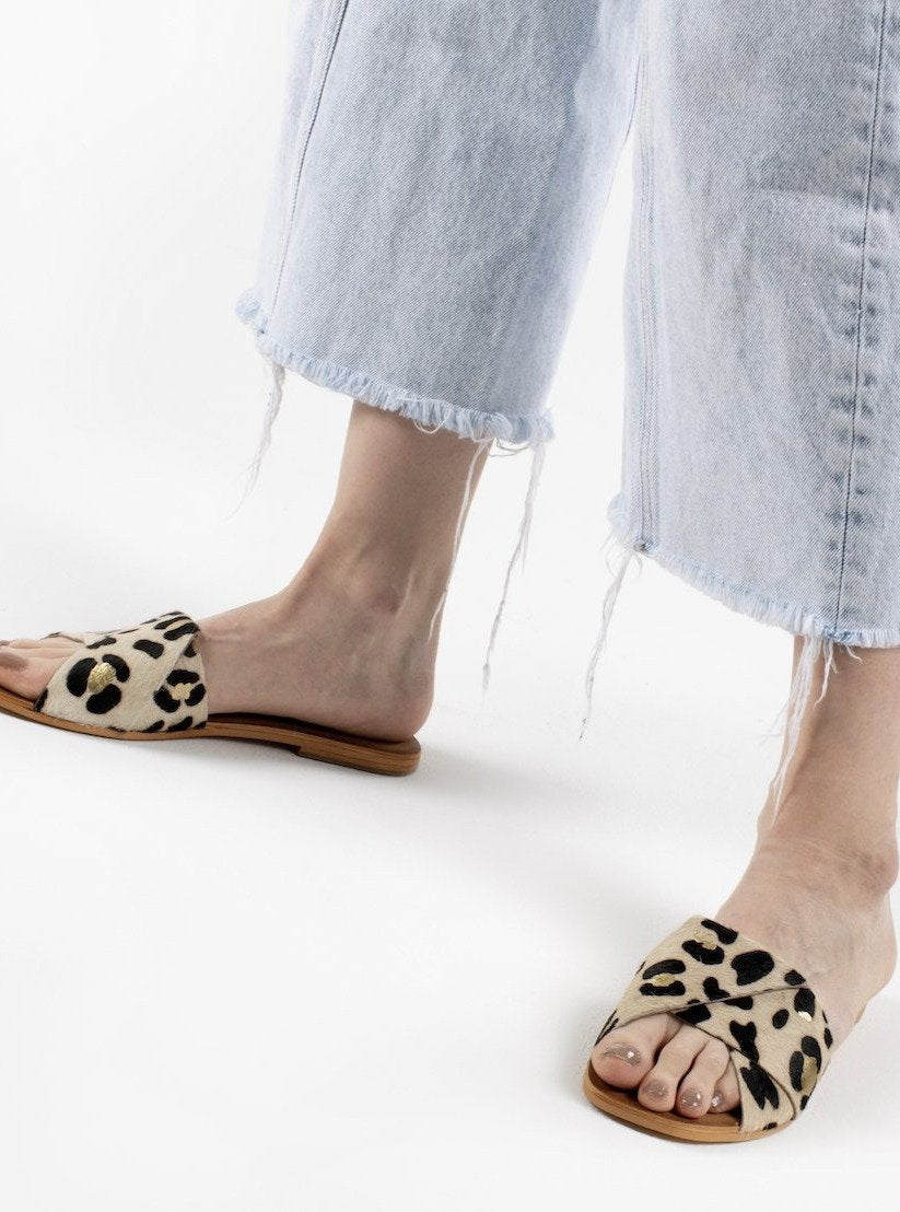 Billini on sale leopard slides