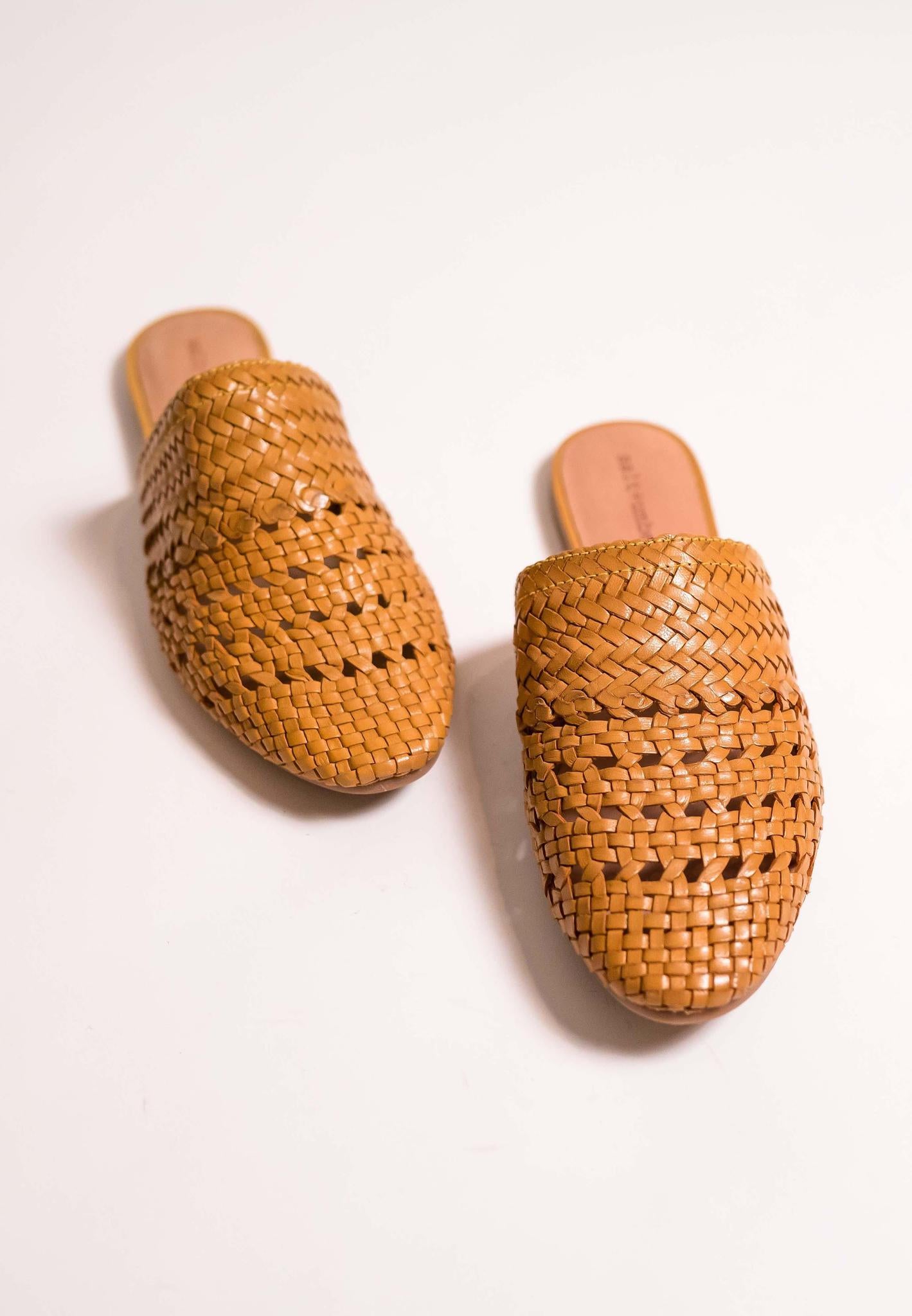 Mustard mules fashion shoes