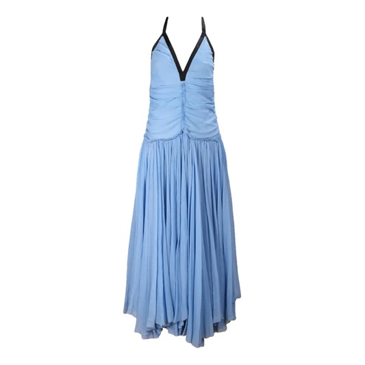 CHLOE - BLUE BRAIDED DRESS