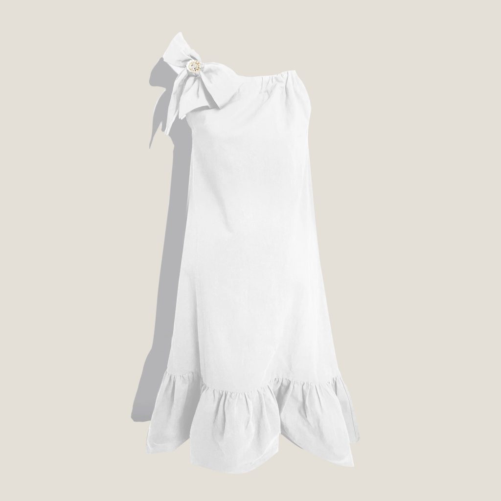 CHLOE - WHITE BRAIDED DRESS