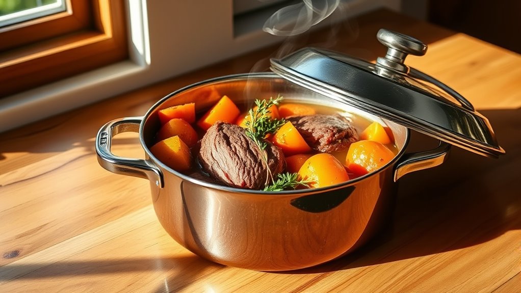 add aromatics and liquid