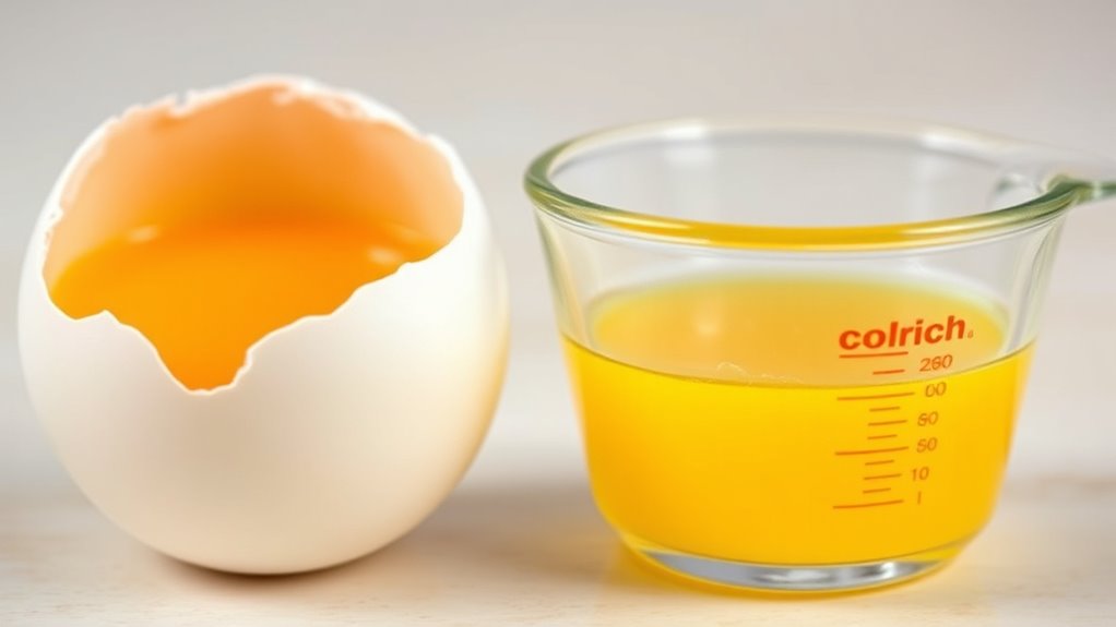 adjust liquid egg volume