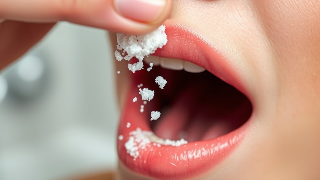 apply salt directly to sore