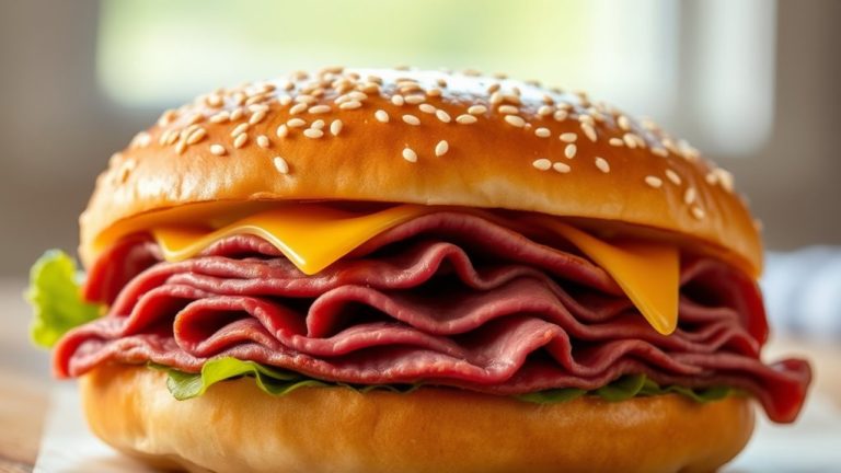 arby s classic roast beef calories