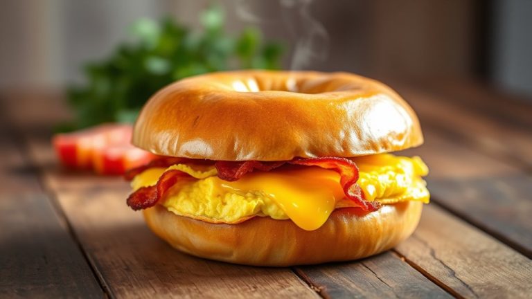 bacon egg cheese calories