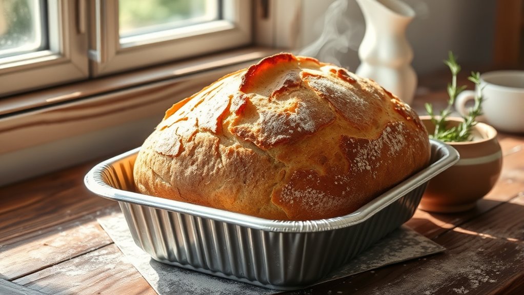 baking sourdough in aluminum