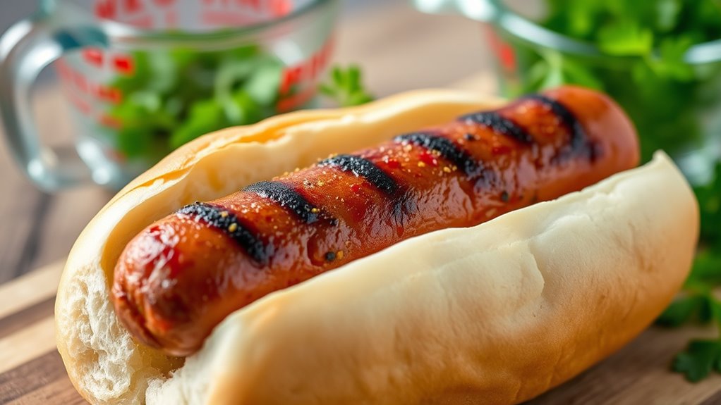 beef hot dog protein