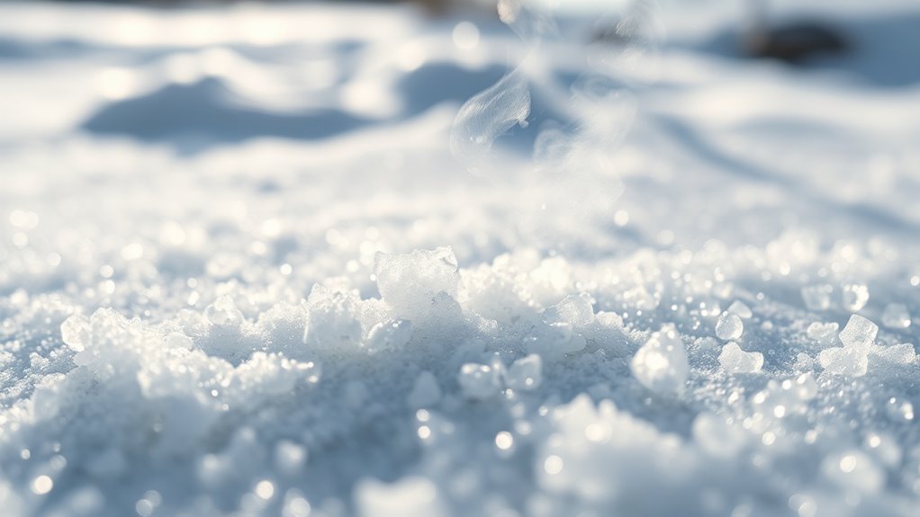 calcium chloride melts ice