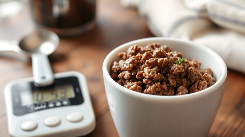 calculate cooked beef calories