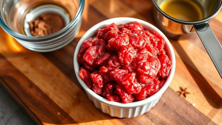 calorie content of ground beef