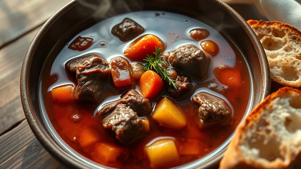 calorie count in beef stew