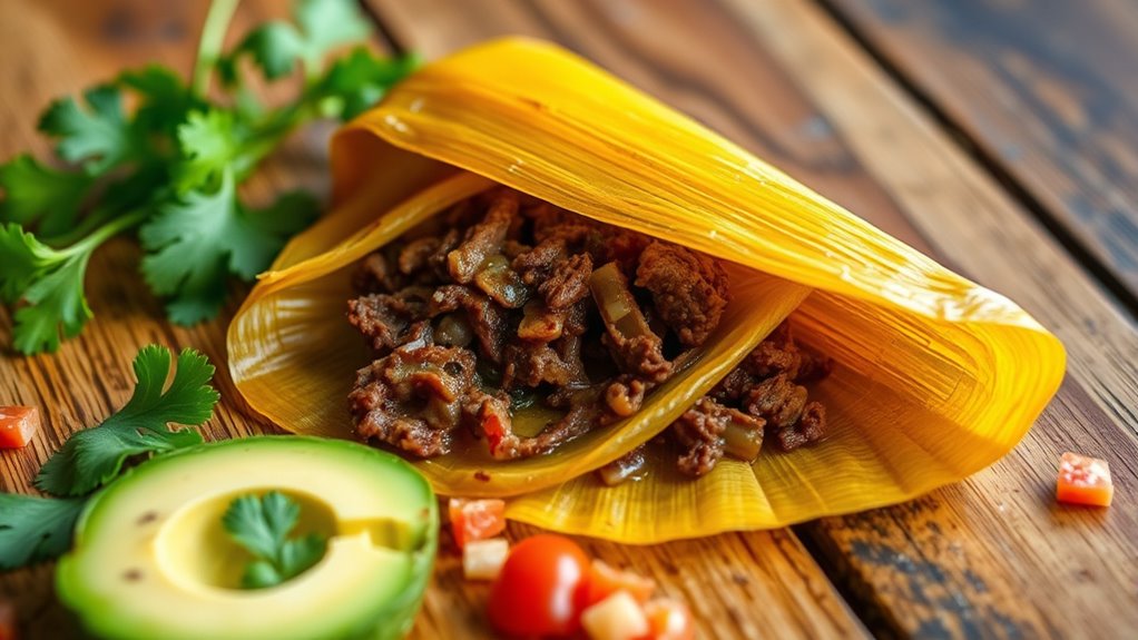 calorie sources in tamales