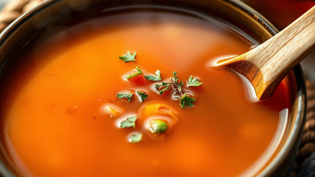 calories in beef broth