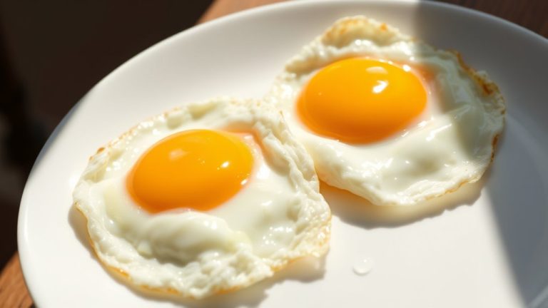 calories in two fried eggs