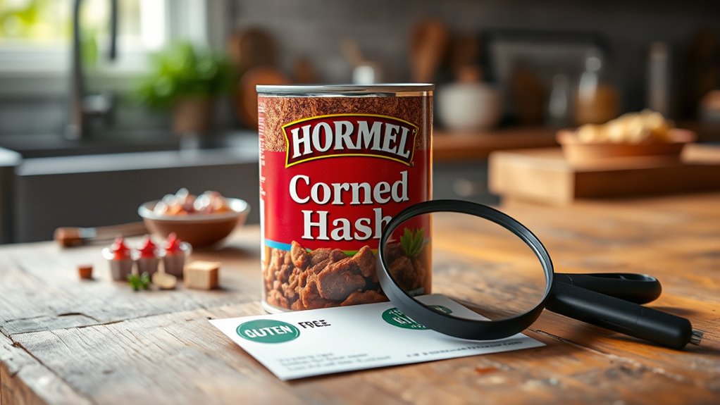 check gluten content labels