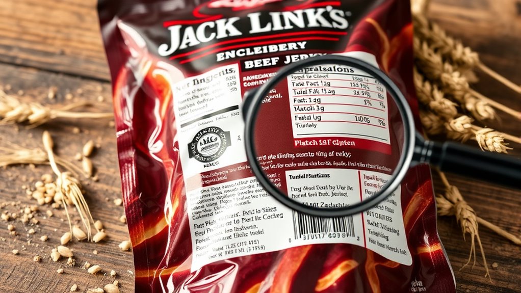 check labels for gluten