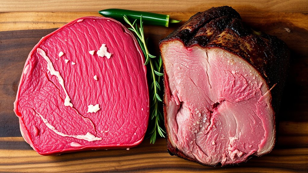 color flavor texture differences