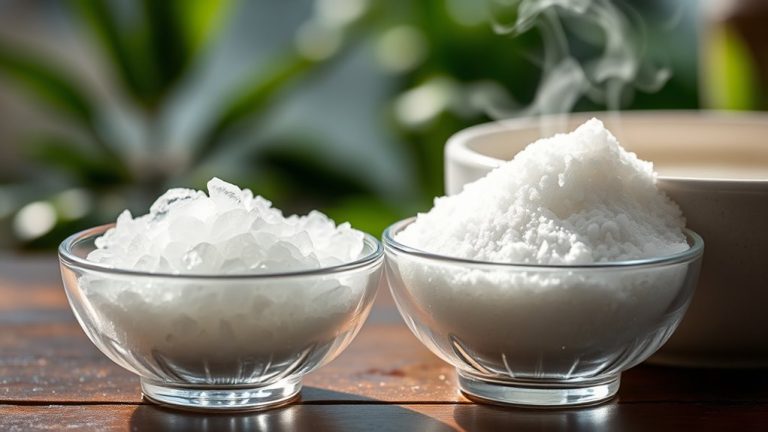 comparison of mineral salts