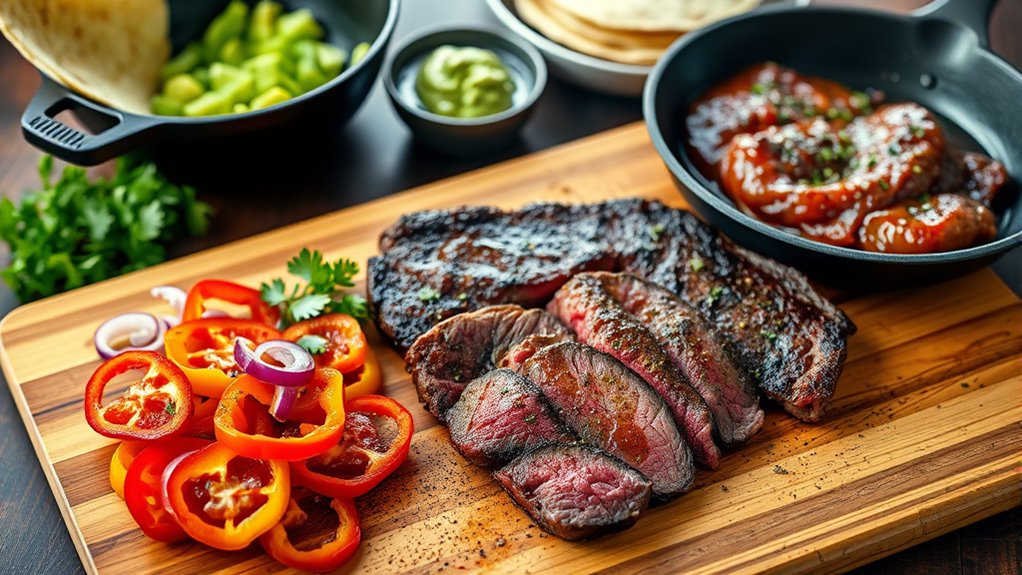 cook beef skirt steak fajitas