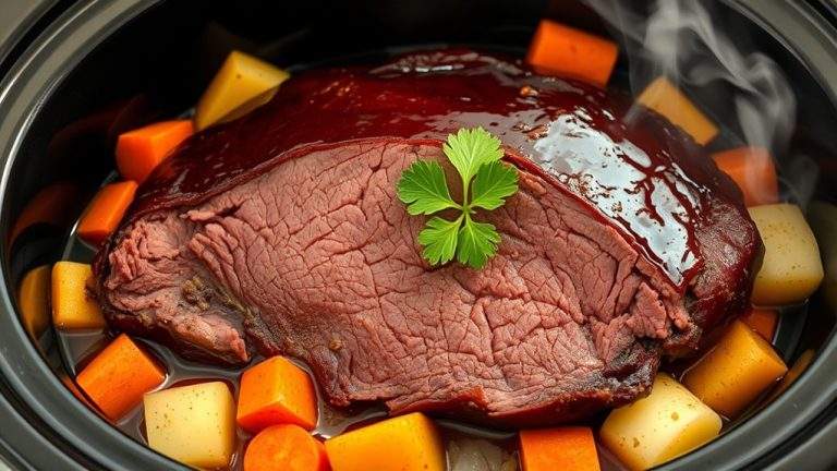 cook brisket slowly overnight