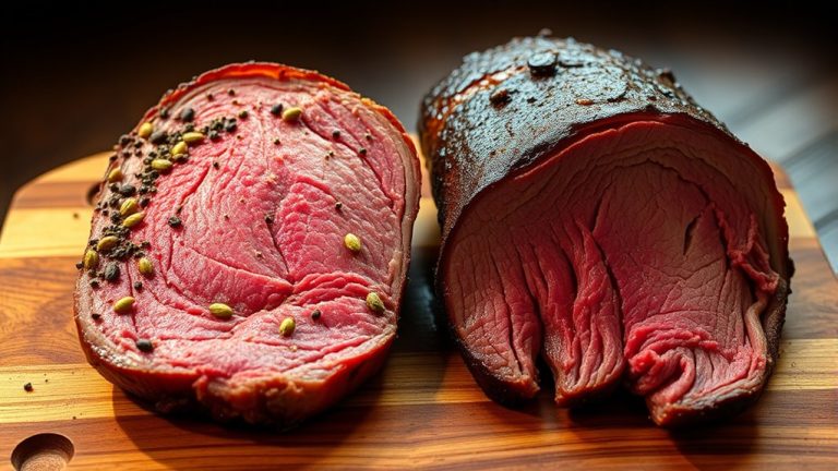 cured versus uncurred brisket