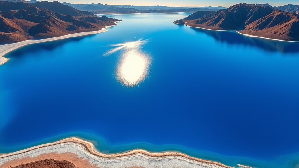 diluted salts through inflow