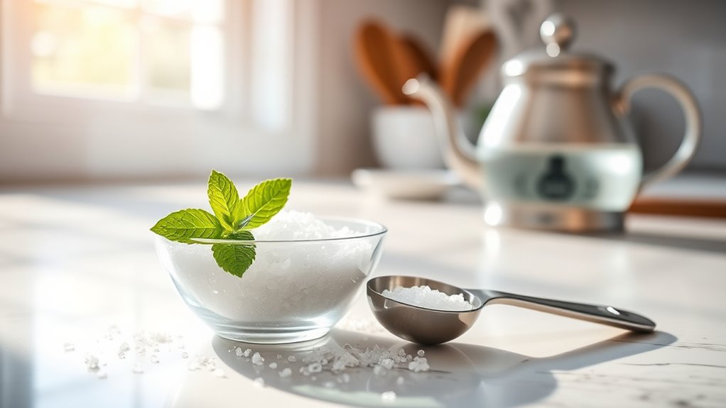 dissolve salt in warm water