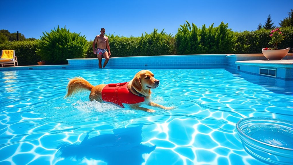 dog safety in salt pools
