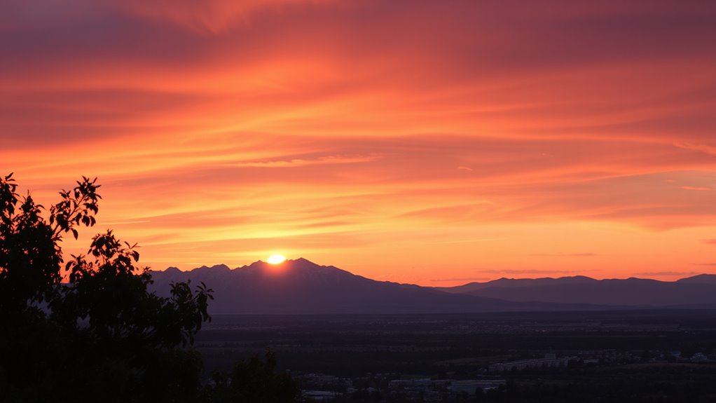 earth s tilt affects sunset
