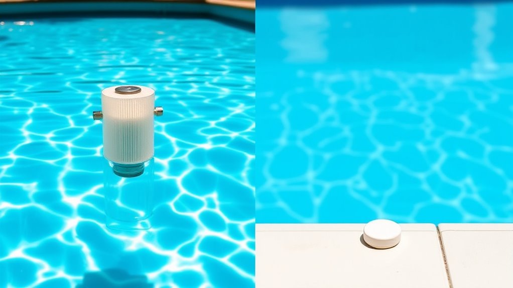 electrolysis creates on site chlorine