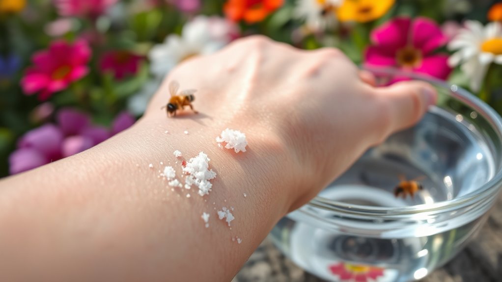 epsom salt relieves bee stings