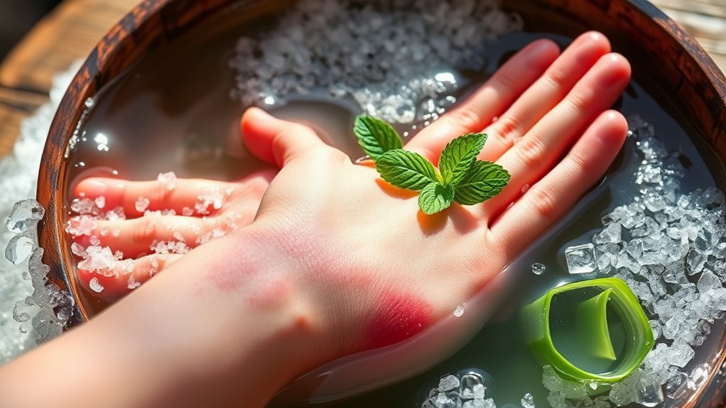 epsom salt soothes poison ivy