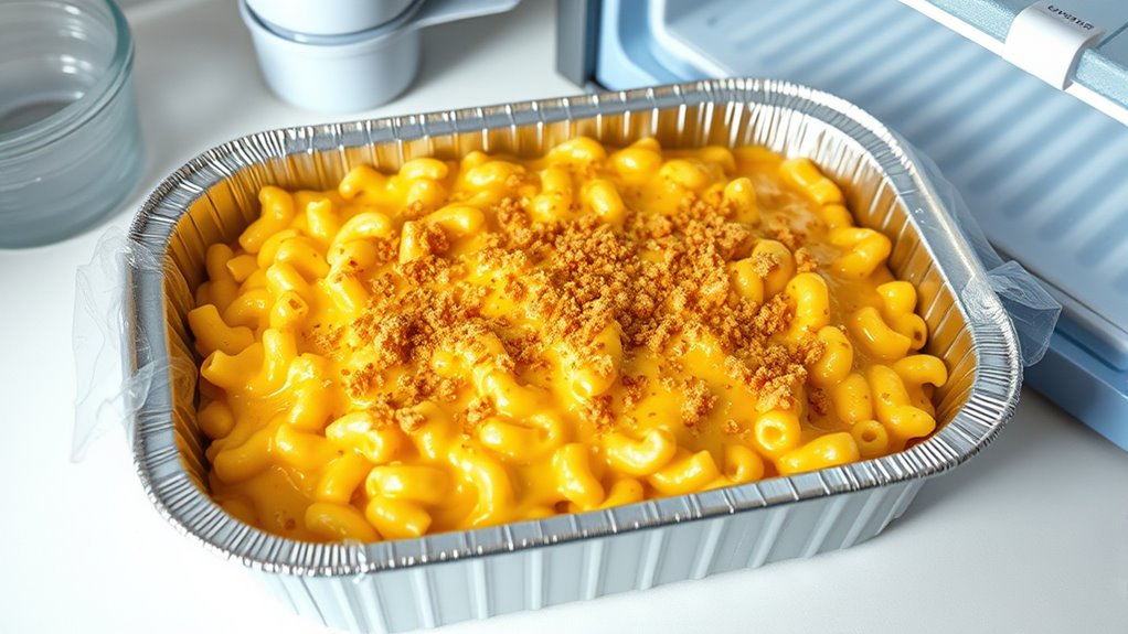 freeze mac and cheese