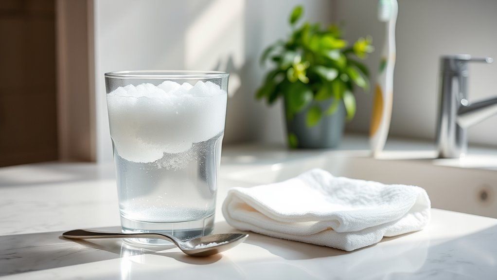 gentle salt water rinse