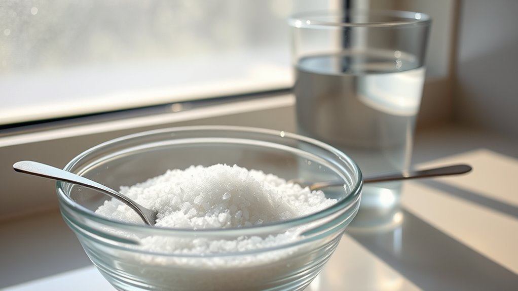 gentle salt water rinsing