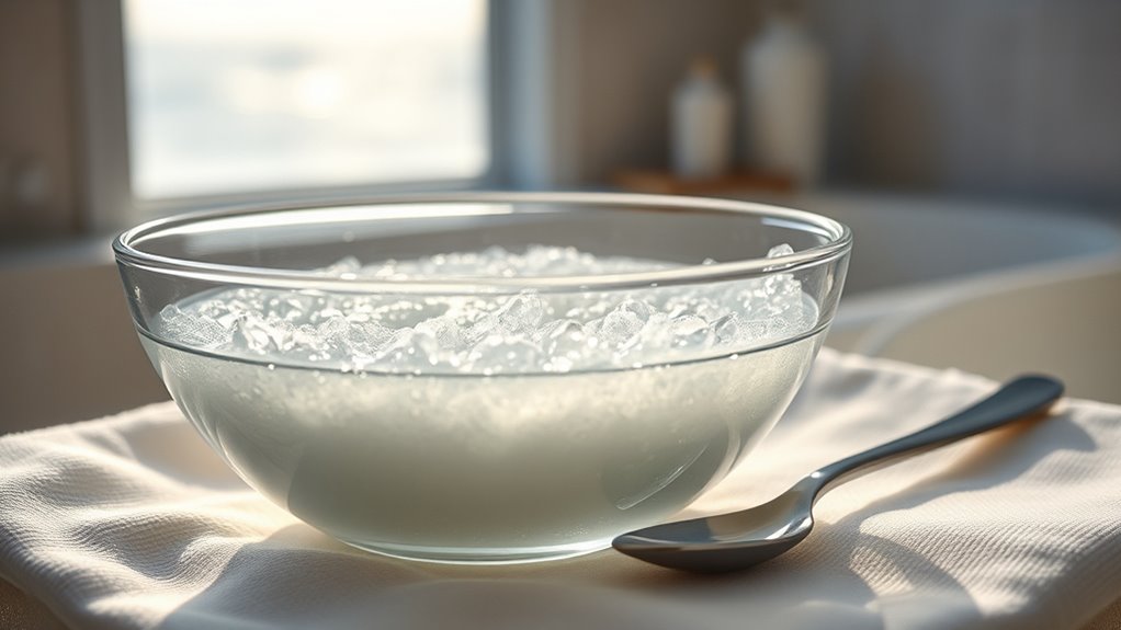 gentle salt water rinsing