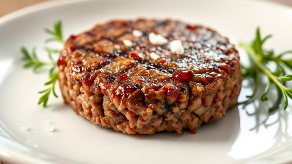 ground beef patty details