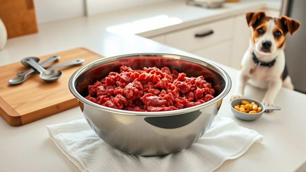 handle raw beef carefully