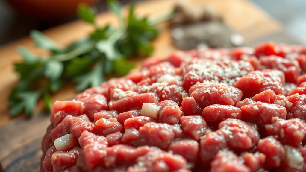 juicy flavorful burger meat