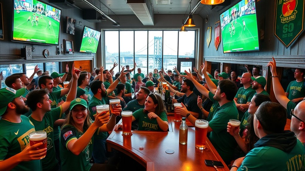 large tv sports bars