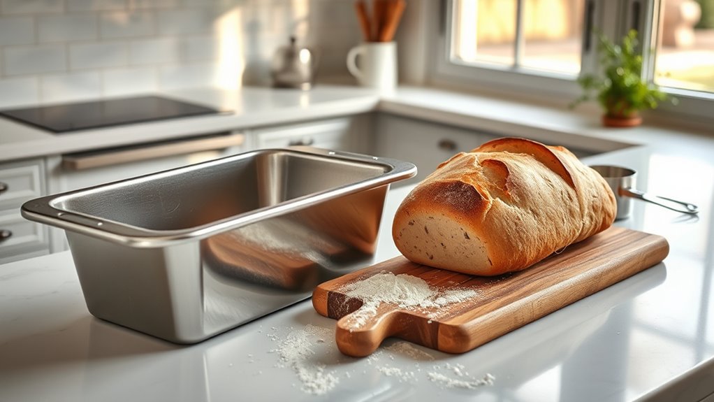 loaf pan size and material