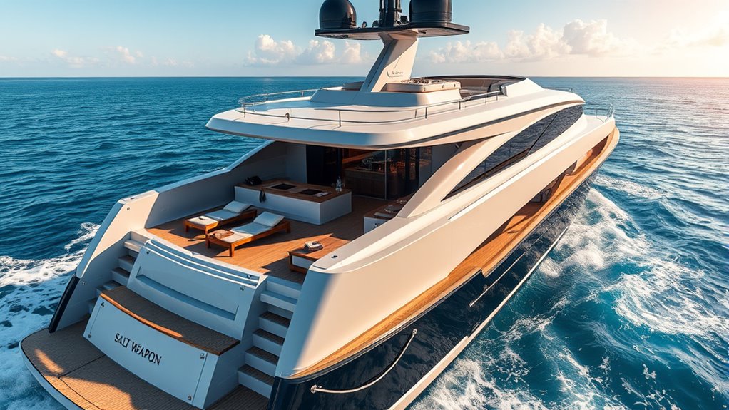 luxury yacht guest accommodations