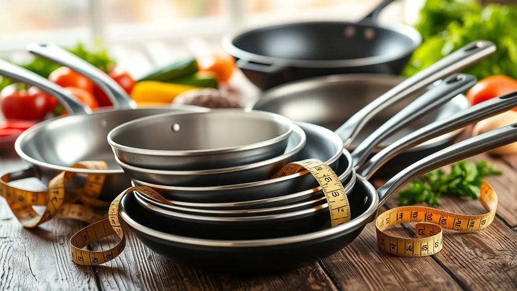 measuring pan diameter accurately