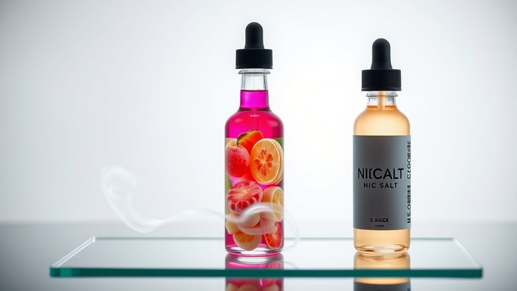 nic salts vs e juice
