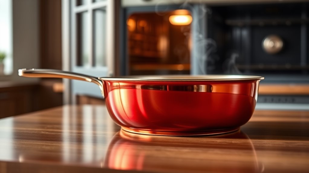 oven safe copper infused coating